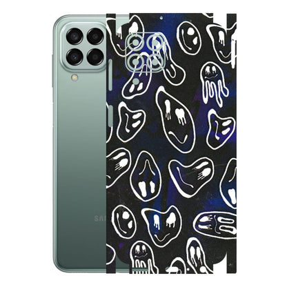 Samsung M/F/Note/Flip and C Phone Skins (All Models) - Distorted Smileys - 3D Embossed Finish (L-92) Samsung Galaxy M33 (5G)