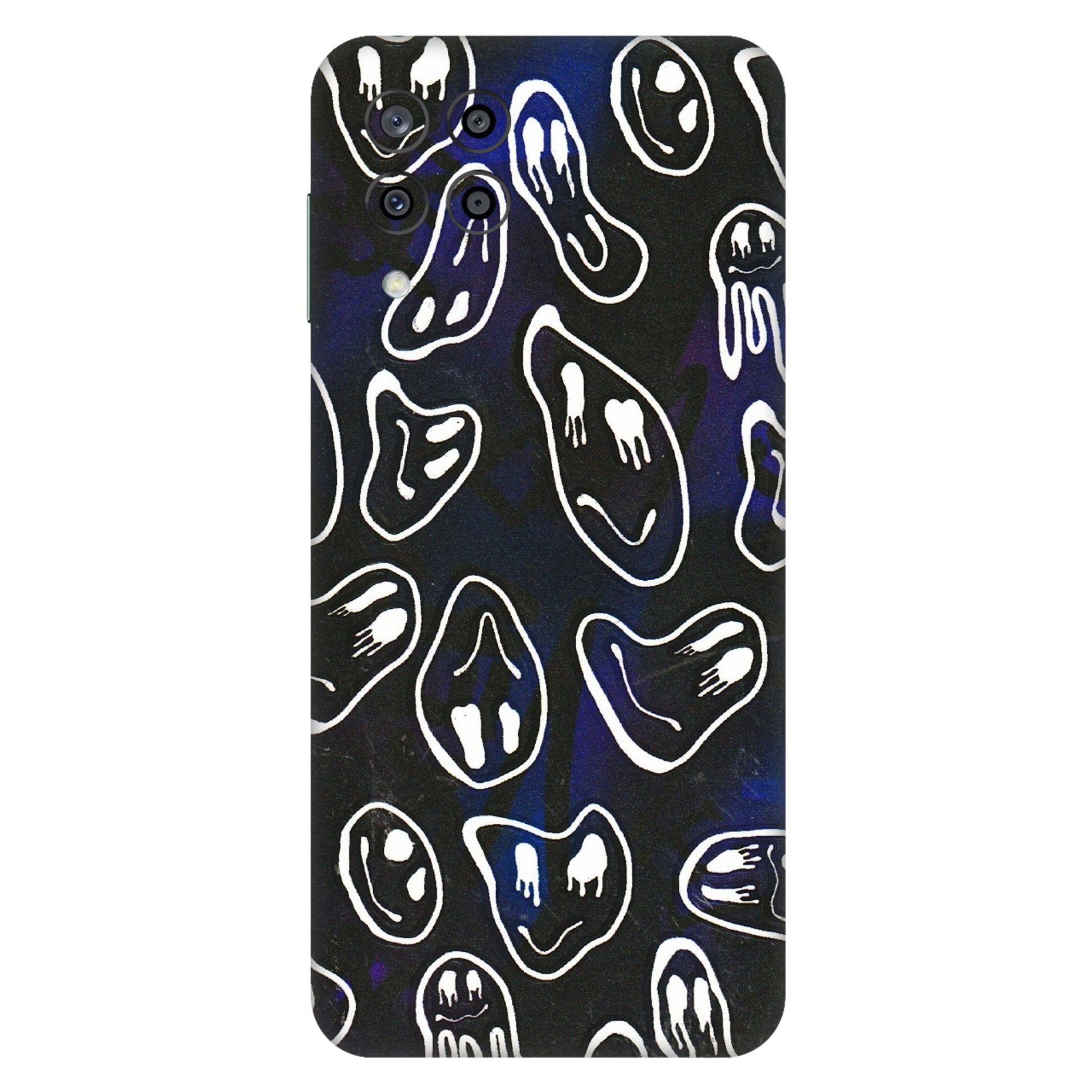 Samsung M/F/Note/Flip and C Phone Skins (All Models) - Distorted Smileys - 3D Embossed Finish (L-92) Samsung Galaxy M33 (5G)