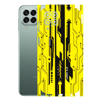 Samsung M/F/Note/Flip and C Phone Skins (All Models) - Yellow Cyberpunk - 3D Embossed Finish (L-93) Samsung Galaxy M33 (5G)