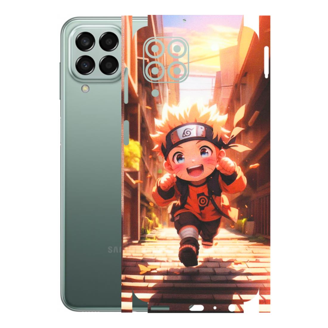 Samsung M/F/Note/Flip and C Phone Skins (All Models) - Naruto Cute Toon Running - Matte Finish (M-04) Samsung Galaxy M33 (5G)