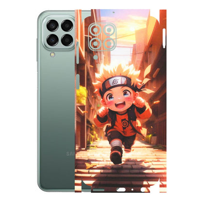 Samsung M/F/Note/Flip and C Phone Skins (All Models) - Naruto Cute Toon Running - Matte Finish (M-04) Samsung Galaxy M33 (5G)