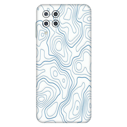 Samsung M/F/Note/Flip and C Phone Skins (All Models) - Blue And White Swirls - Matte Finish (M-139) Samsung Galaxy M33 (5G)