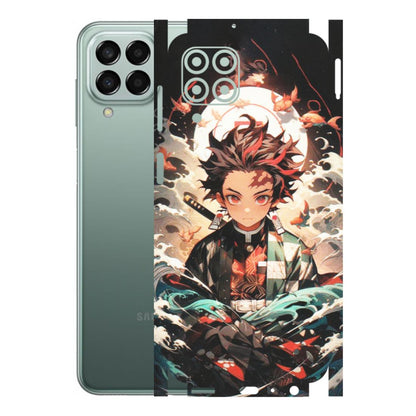 Samsung M/F/Note/Flip and C Phone Skins (All Models) - Tanjiro Demon Slayer Anime - Matte Finish (M-158) Samsung Galaxy M33 (5G)