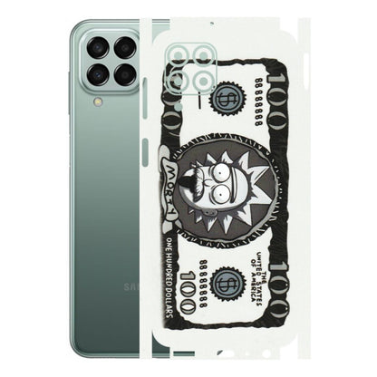 Samsung M/F/Note/Flip and C Phone Skins (All Models) - Rick And Morty Hundred Dollar Anime - Matte Finish (M-161) Samsung Galaxy M33 (5G)