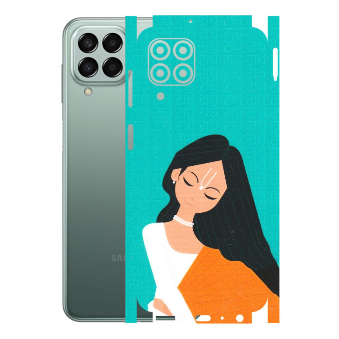 Samsung M/F/Note/Flip and C Phone Skins (All Models) - Radhe Radhe With Hindu Symbol - Matte Finish (M-164) Samsung Galaxy M33 (5G)