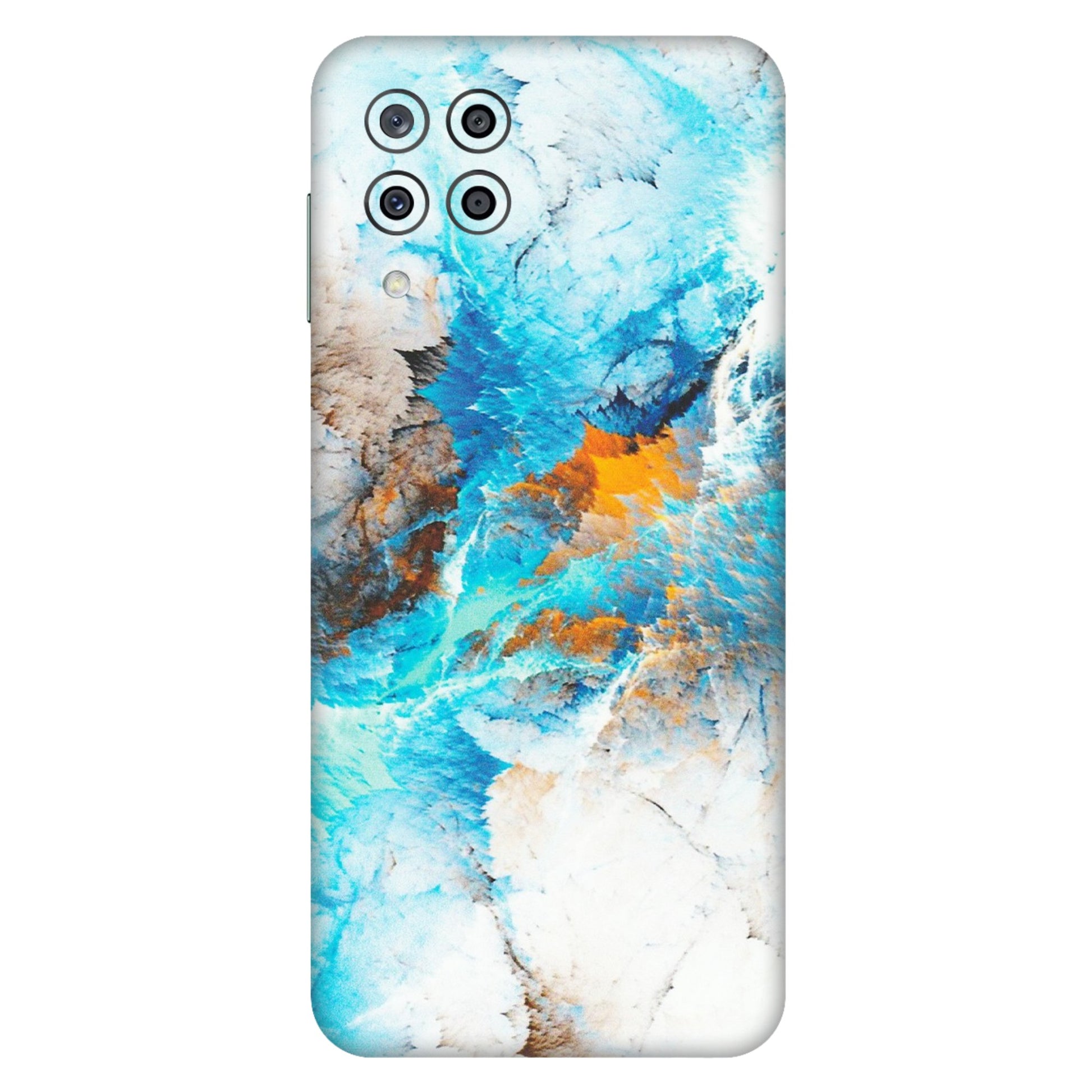 Samsung M/F/Note/Flip and C Phone Skins (All Models) - Blue Waves Abstract - Matte Finish (M-19) Samsung Galaxy M33 (5G)