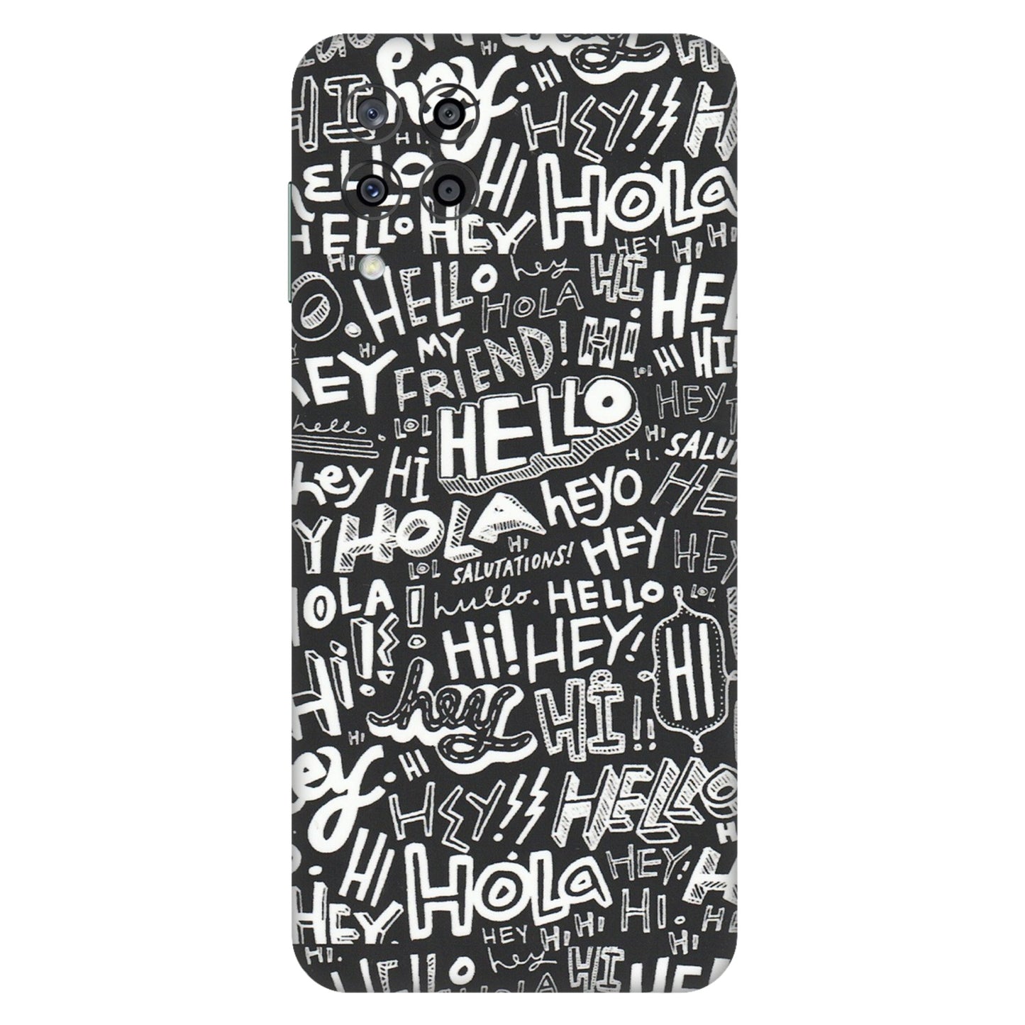 Samsung M/F/Note/Flip and C Phone Skins (All Models) - Hi Hello Doodles - Matte Finish (M-25) Samsung Galaxy M33 (5G)