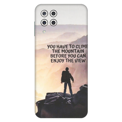 Samsung M/F/Note/Flip and C Phone Skins (All Models) - Motivational Hiking Mountain - Matte Finish (M-28) Samsung Galaxy M33 (5G)