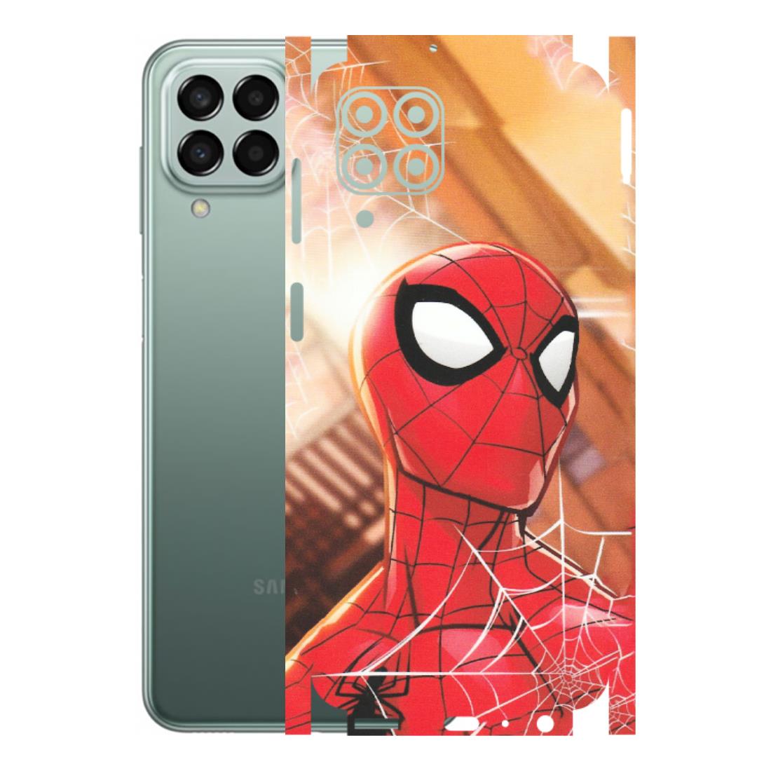 Samsung M/F/Note/Flip and C Phone Skins (All Models) - Spiderman Face New - Matte Finish (M-41) Samsung Galaxy M33 (5G)