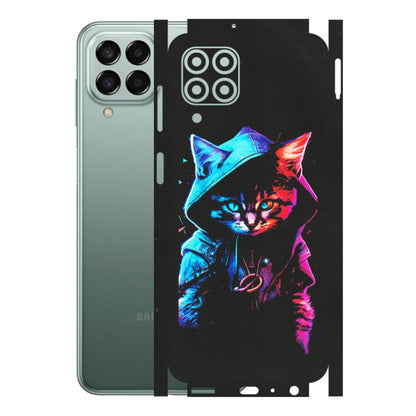 Samsung M/F/Note/Flip and C Phone Skins (All Models) - Cyberpunk Cat - Matte Finish (M-45) Samsung Galaxy M33 (5G)