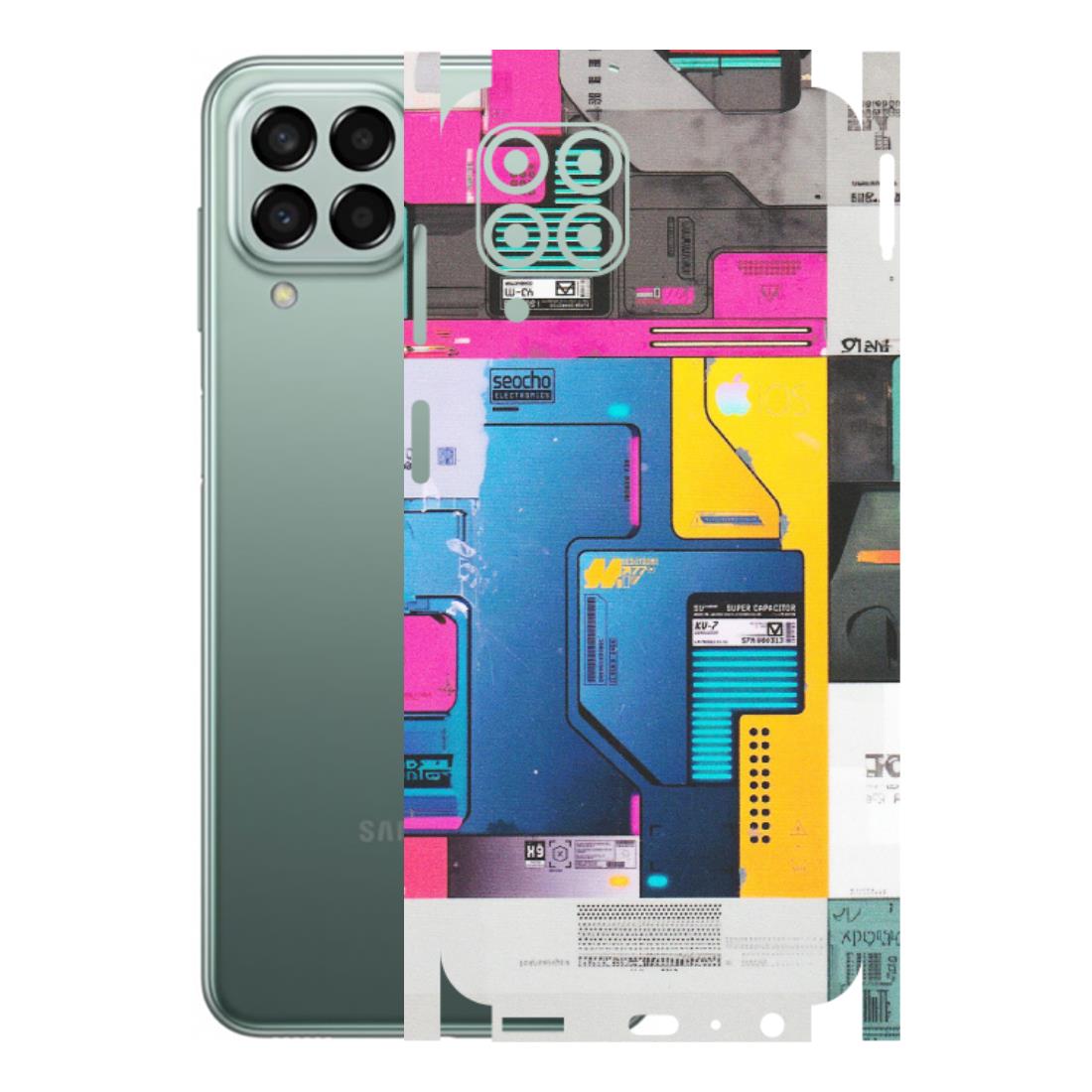 Samsung M/F/Note/Flip and C Phone Skins (All Models) - Colourfull Motherboard Internals - Matte Finish (M-55) Samsung Galaxy M33 (5G)