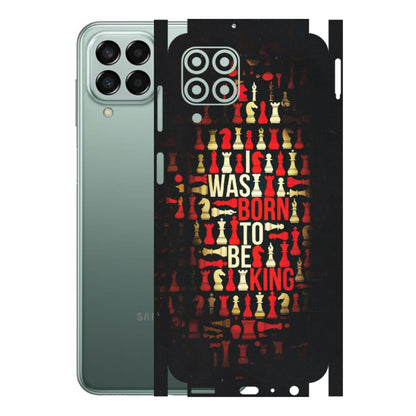 Samsung M/F/Note/Flip and C Phone Skins (All Models) - Born To Be King - Matte Finish (M-73) Samsung Galaxy M33 (5G)