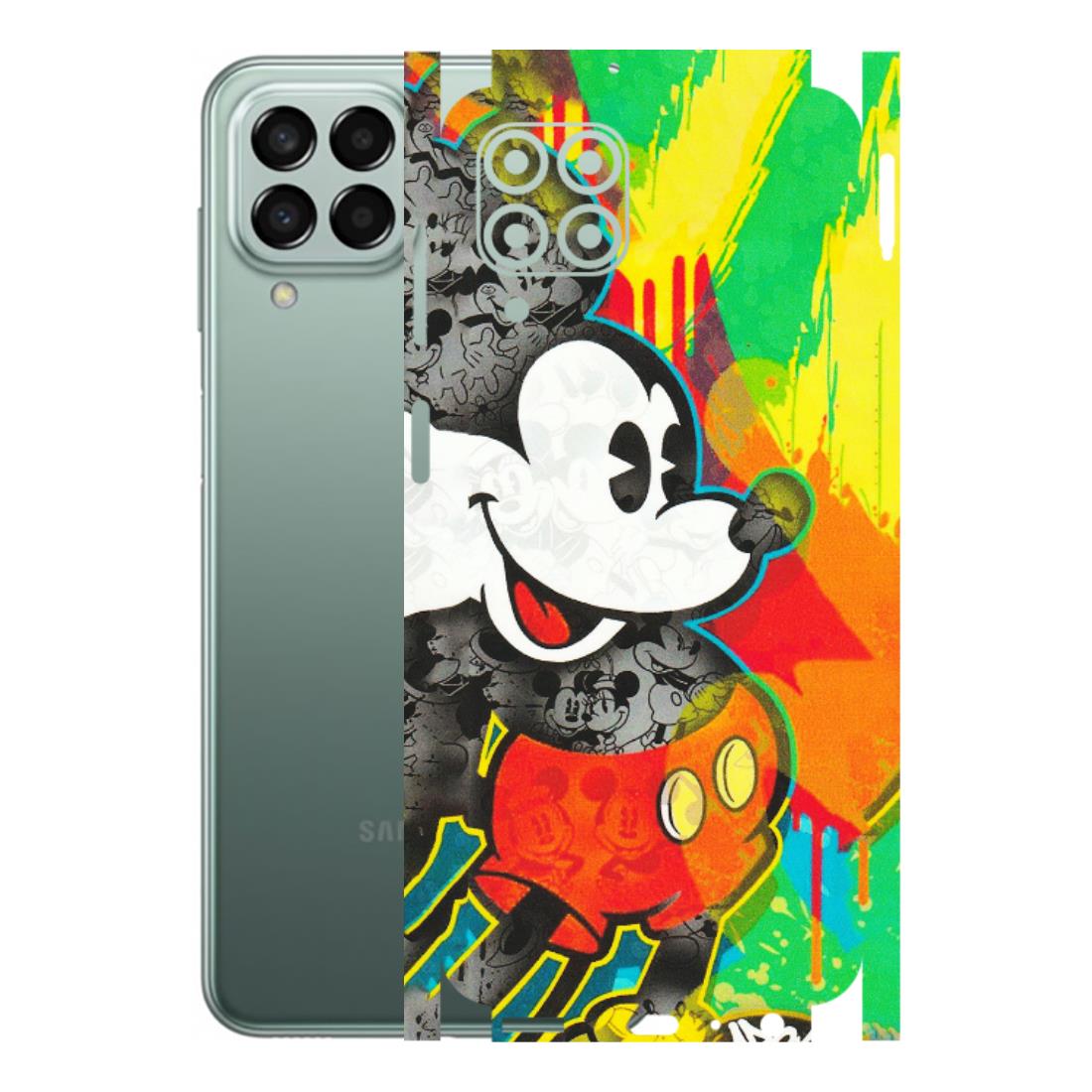 Samsung M/F/Note/Flip and C Phone Skins (All Models) - Multiple Mickey With Colourful Texture - Matte Finish (M-84) Samsung Galaxy M33 (5G)