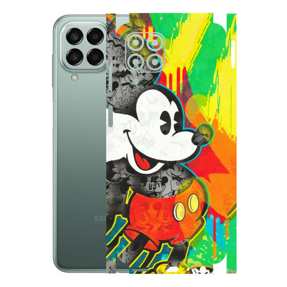 Samsung M/F/Note/Flip and C Phone Skins (All Models) - Multiple Mickey With Colourful Texture - Matte Finish (M-84) Samsung Galaxy M33 (5G)