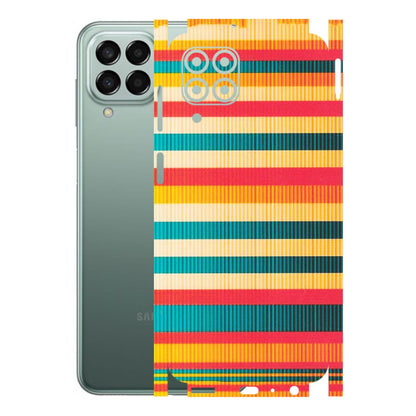 Samsung M/F/Note/Flip and C Phone Skins (All Models) - Colourful Stripes Soothing Effect - Matte Finish (M-86) Samsung Galaxy M33 (5G)