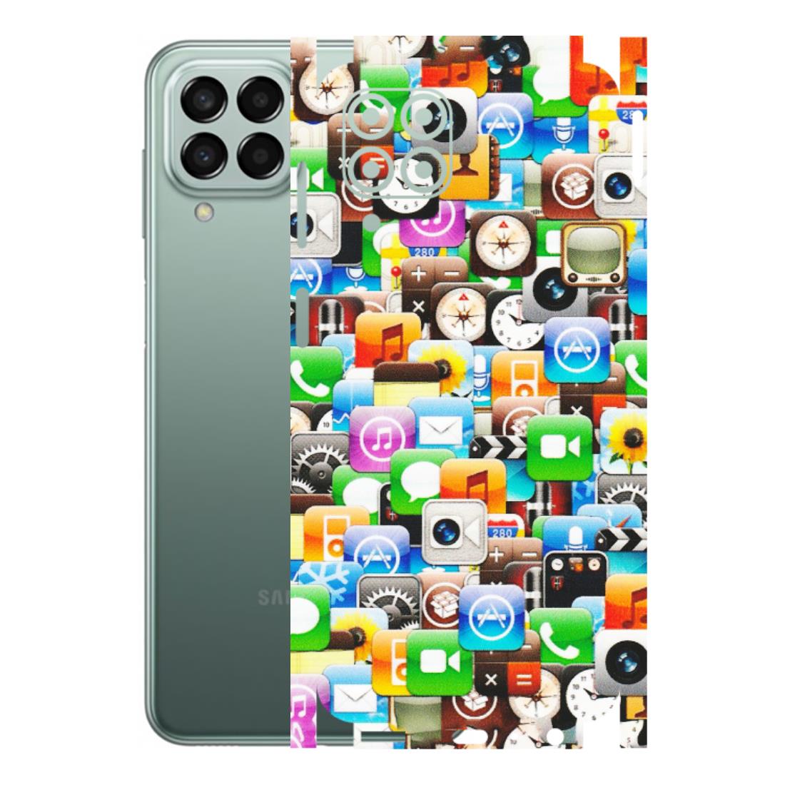 Samsung M/F/Note/Flip and C Phone Skins (All Models) - All Apple Icons - Matte Finish (M-93) Samsung Galaxy M33 (5G)