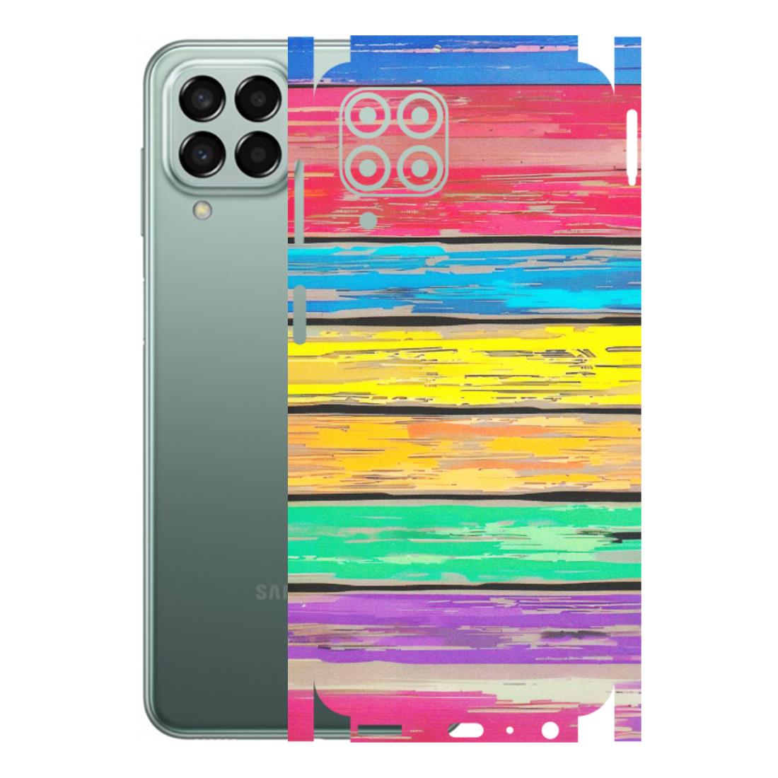 Samsung M/F/Note/Flip and C Phone Skins (All Models) - Multi Colour Wooden Wall - Matte Finish (M-96) Samsung Galaxy M33 (5G)