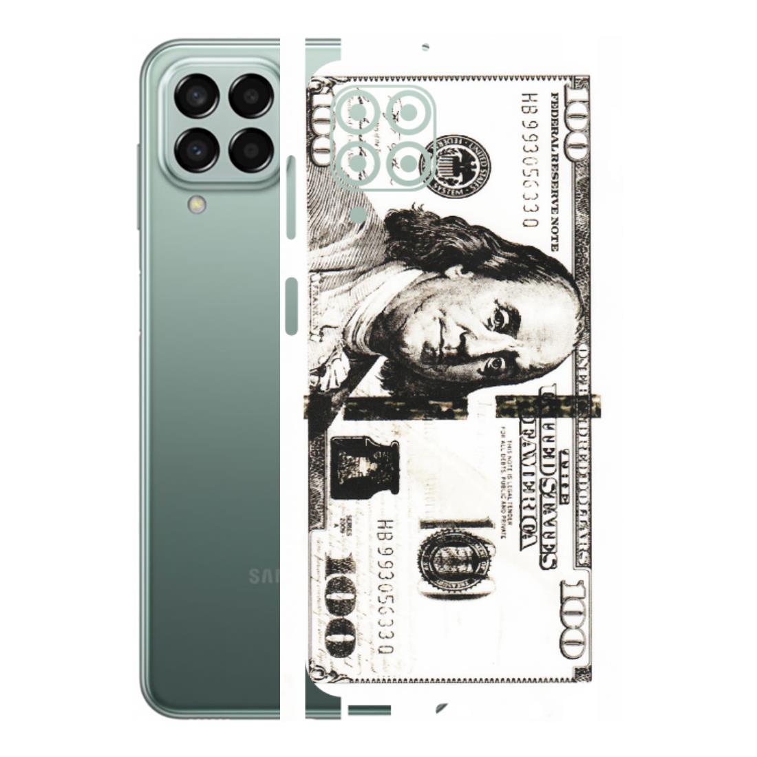 Samsung M/F/Note/Flip and C Phone Skins (All Models) - 100 Dollar Currency - Transparent Finish (T-01) Samsung Galaxy M33 (5G)