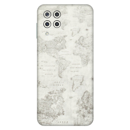 Samsung M/F/Note/Flip and C Phone Skins (All Models) - World Travel Map - Transparent Finish (T-04) Samsung Galaxy M33 (5G)