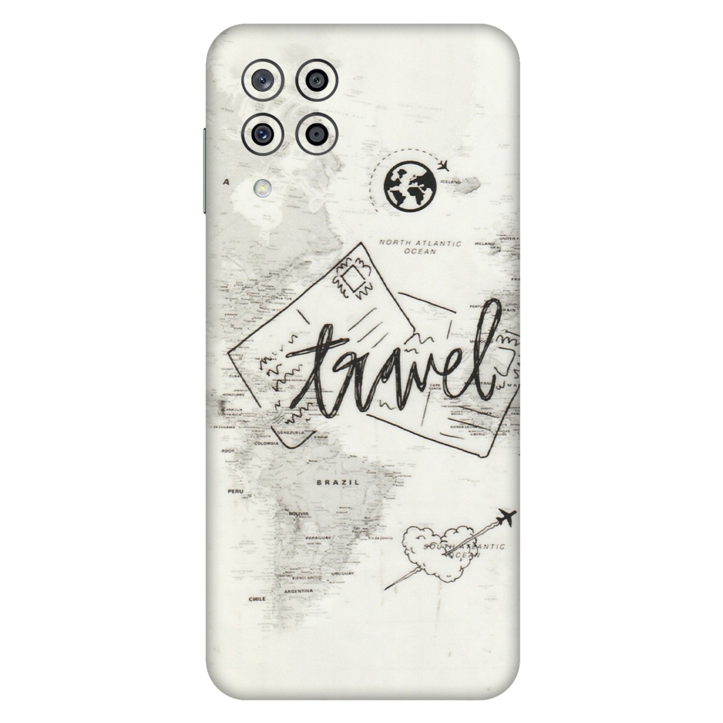 Samsung M/F/Note/Flip and C Phone Skins (All Models) - Travel Ticket - Transparent Finish (T-06) Samsung Galaxy M33 (5G)