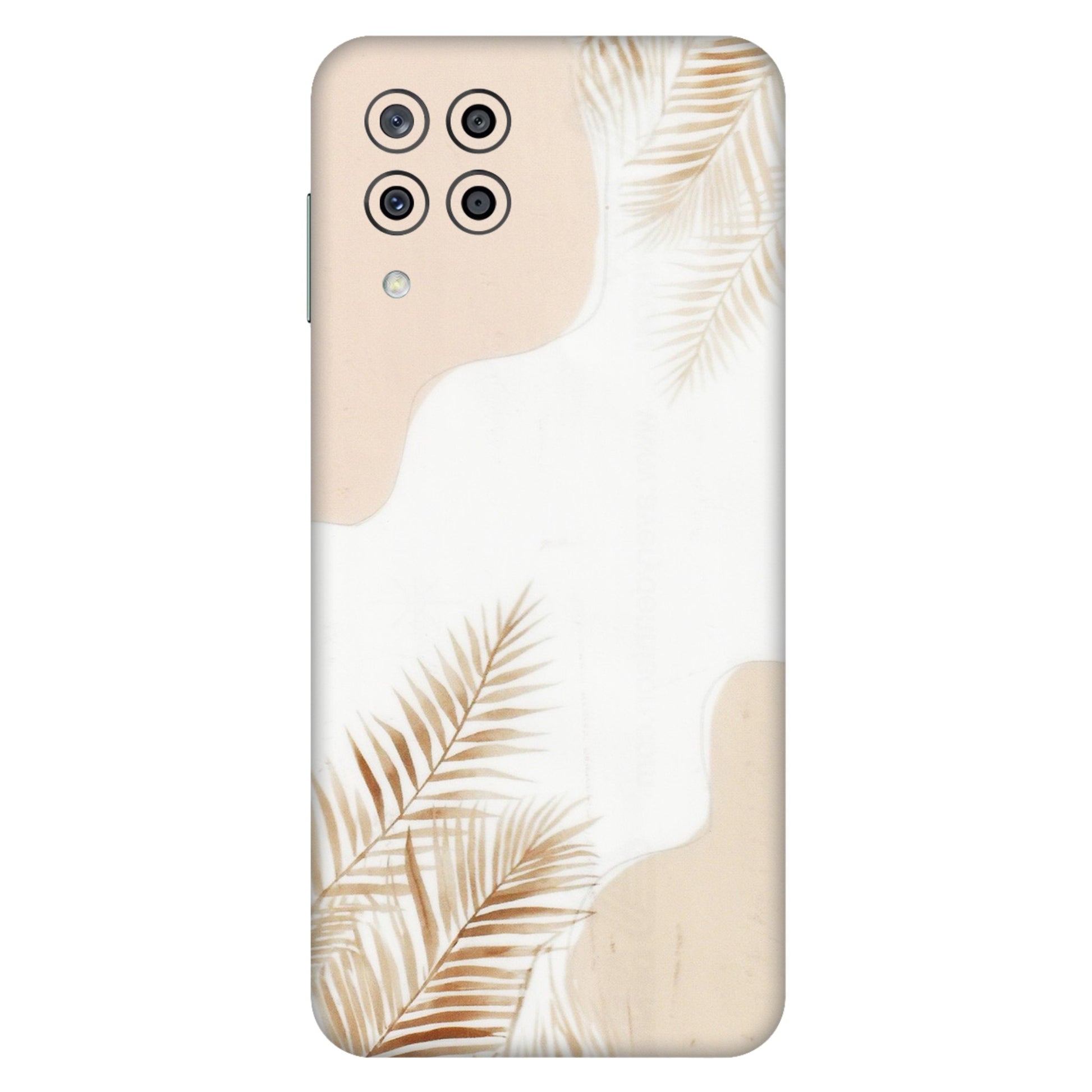 Samsung M/F/Note/Flip and C Phone Skins (All Models) - Gold Petals Abstract - Transparent Finish (T-08) Samsung Galaxy M33 (5G)