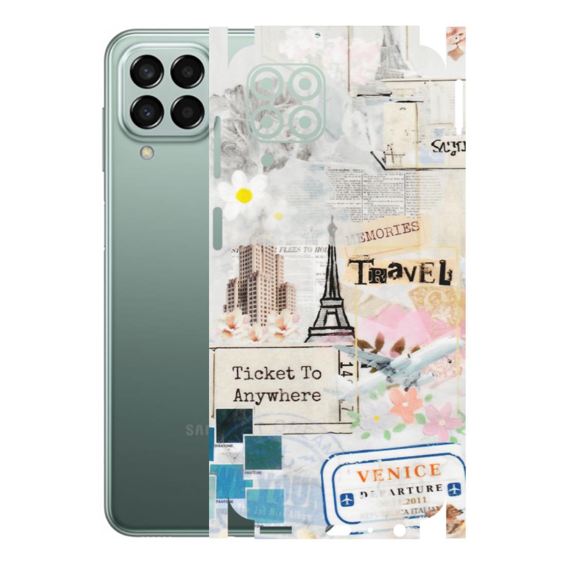 Samsung M/F/Note/Flip and C Phone Skins (All Models) - Travel Memories - Transparent Finish (T-09) Samsung Galaxy M33 (5G)
