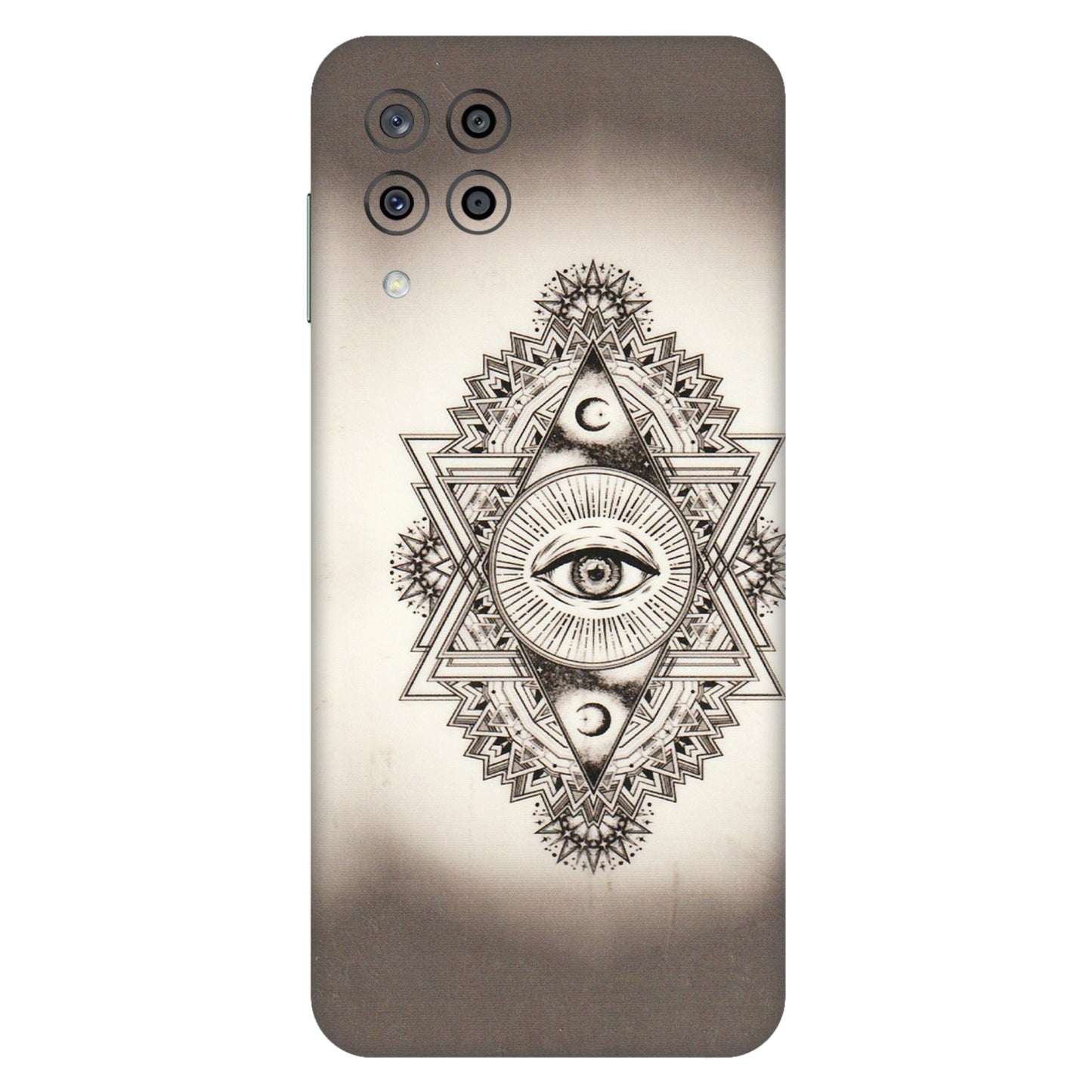 Samsung M/F/Note/Flip and C Phone Skins (All Models) - Illuminati Great Eye - Transparent Finish (T-14) Samsung Galaxy M33 (5G)