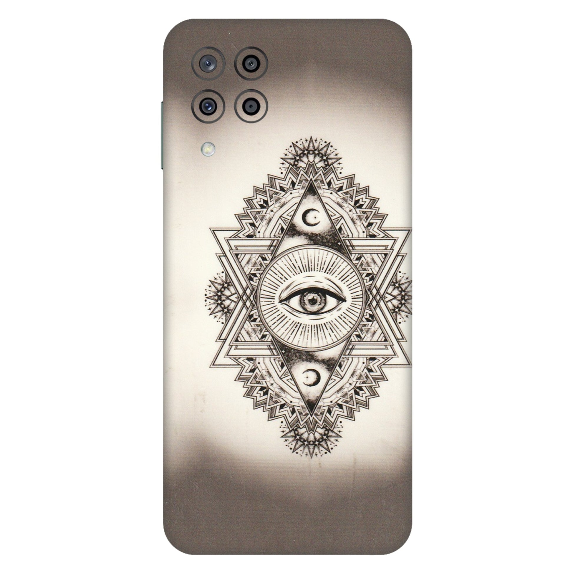 Samsung M/F/Note/Flip and C Phone Skins (All Models) - Illuminati Great Eye - Transparent Finish (T-14) Samsung Galaxy M33 (5G)