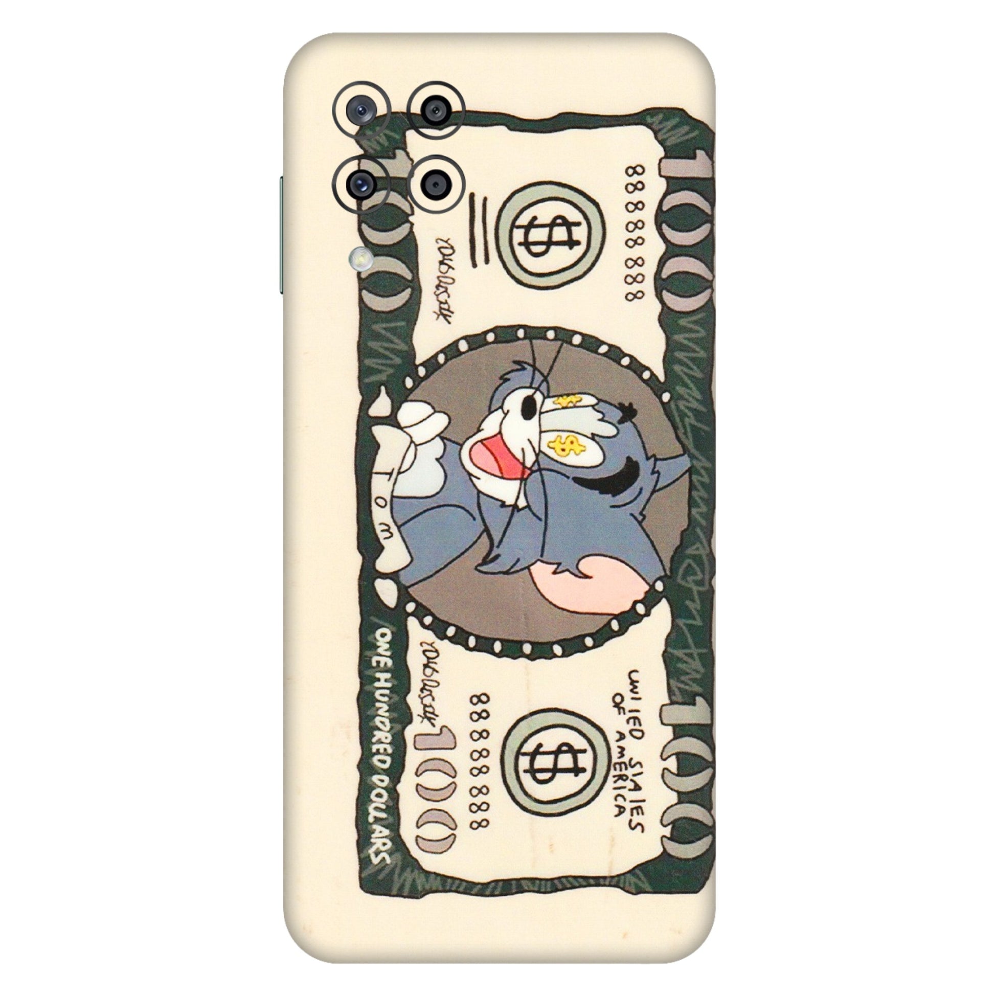 Samsung M/F/Note/Flip and C Phone Skins (All Models) - One Hundred Dollar Tom - Transparent Finish (T-16) Samsung Galaxy M33 (5G)