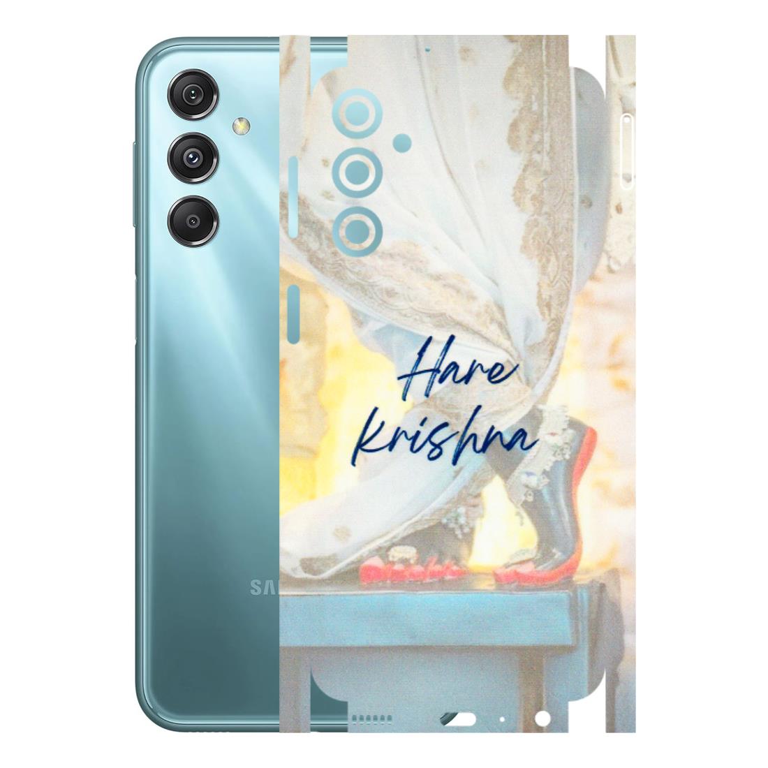 Samsung M/F/Note/Flip and C Phone Skins (All Models) - Hare Krishna - 3D Embossed Finish (L-03) Samsung Galaxy M34 (5G)