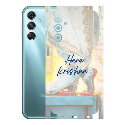 Samsung M/F/Note/Flip and C Phone Skins (All Models) - Hare Krishna - 3D Embossed Finish (L-03) Samsung Galaxy M34 (5G)