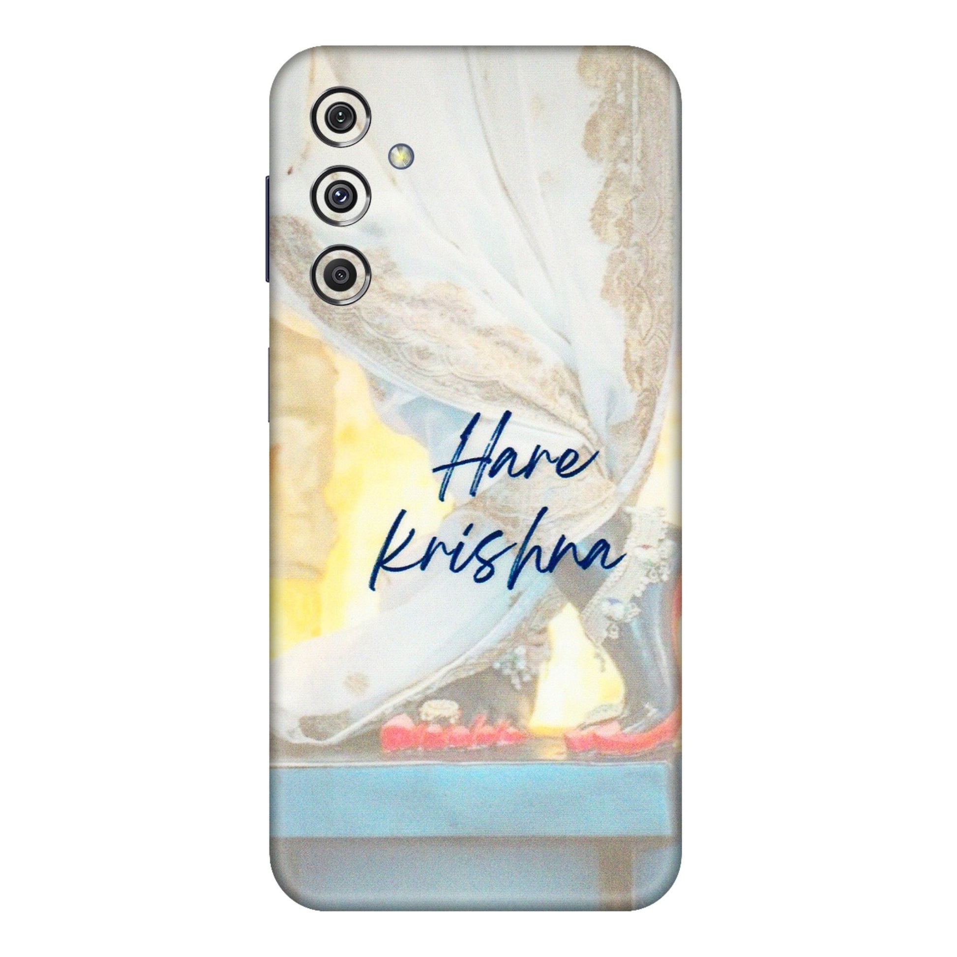 Samsung M/F/Note/Flip and C Phone Skins (All Models) - Hare Krishna - 3D Embossed Finish (L-03) Samsung Galaxy M34 (5G)