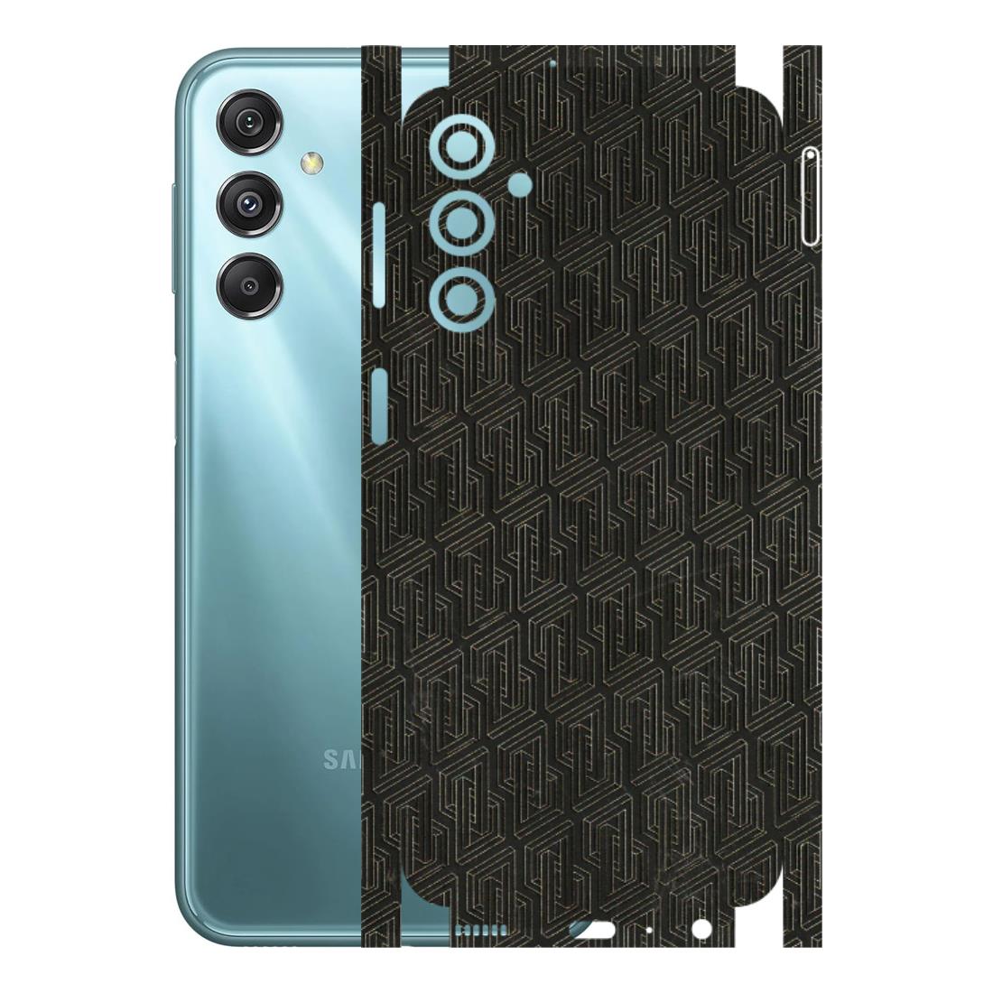 Samsung M/F/Note/Flip and C Phone Skins (All Models) - Black Abstract Pattern - 3D Embossed Finish (L-117) Samsung Galaxy M34 (5G)