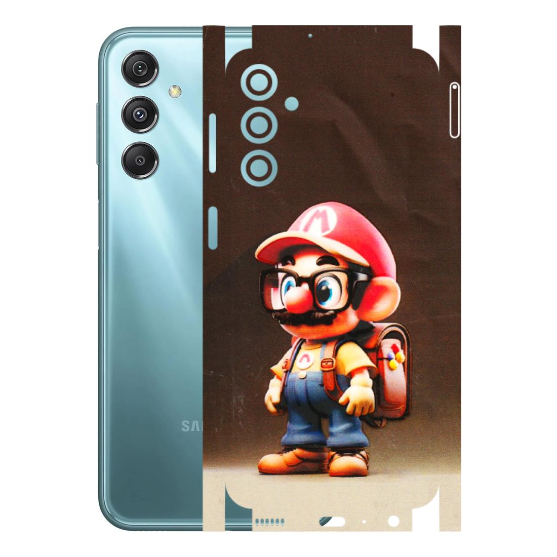Samsung M/F/Note/Flip and C Phone Skins (All Models) - Little Mario - 3D Embossed Finish (L-119) Samsung Galaxy M34 (5G)