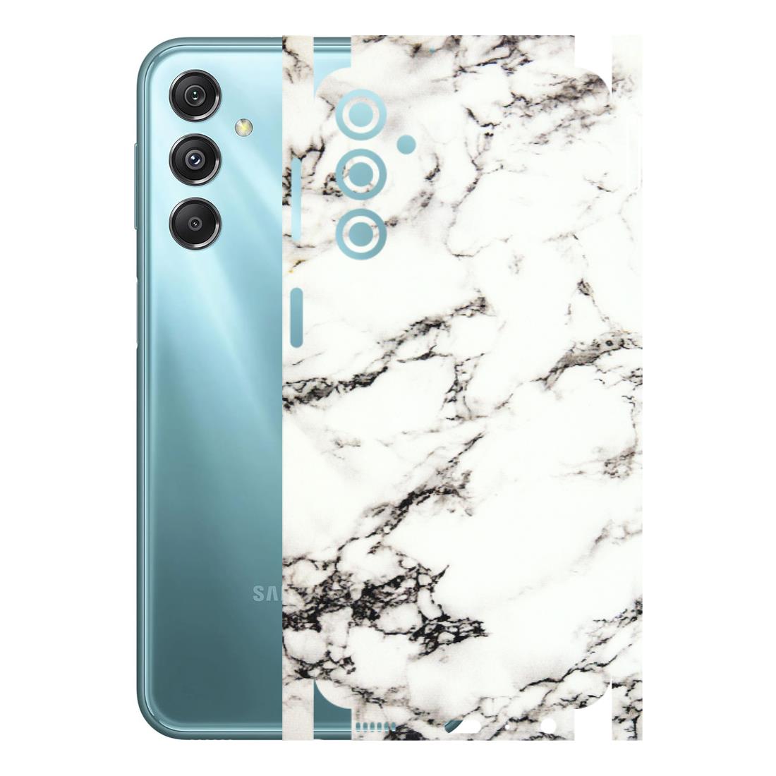 Samsung M/F/Note/Flip and C Phone Skins (All Models) - Black and White Marble Texture - 3D Embossed Finish (L-124) Samsung Galaxy M34 (5G)