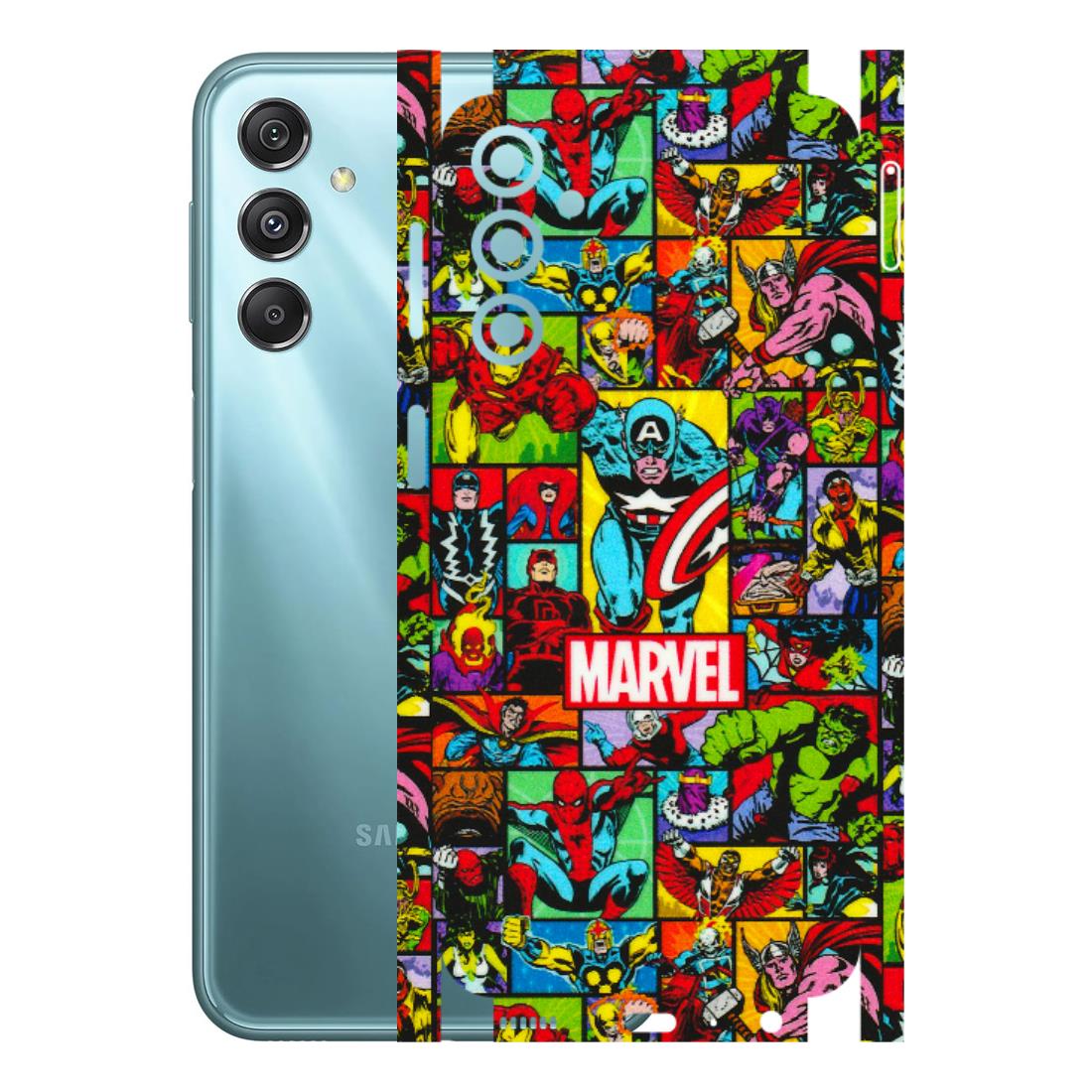 Samsung M/F/Note/Flip and C Phone Skins (All Models) - MARVELOUS Comic Characters - 3D Embossed Finish (L-129) Samsung Galaxy M34 (5G)