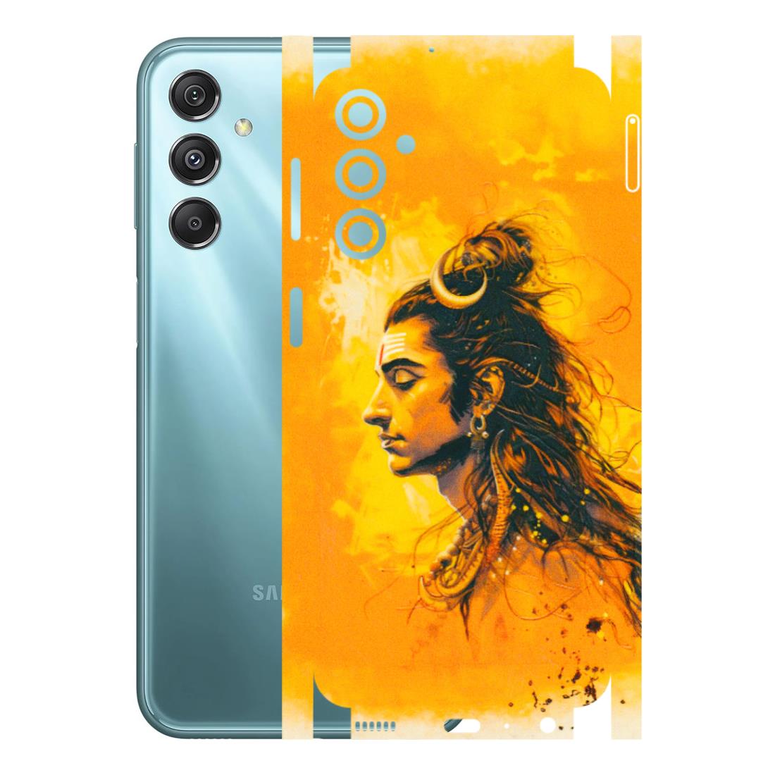 Samsung M/F/Note/Flip and C Phone Skins (All Models) - Shiv Shakti - 3D Embossed Finish (L-14) Samsung Galaxy M34 (5G)