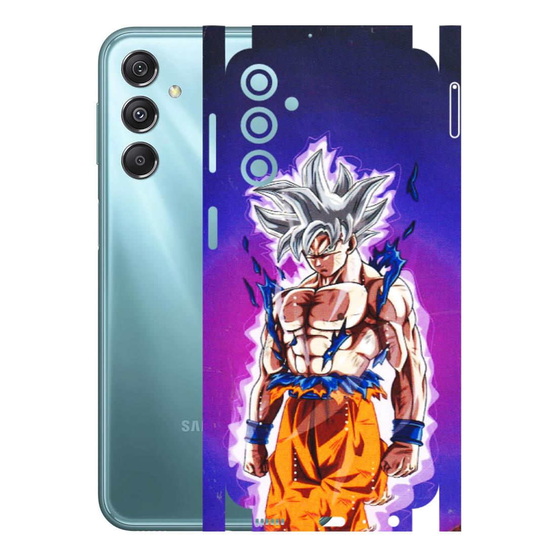 Samsung M/F/Note/Flip and C Phone Skins (All Models) - Goku Purple Anime - 3D Embossed Finish (L-147) Samsung Galaxy M34 (5G)