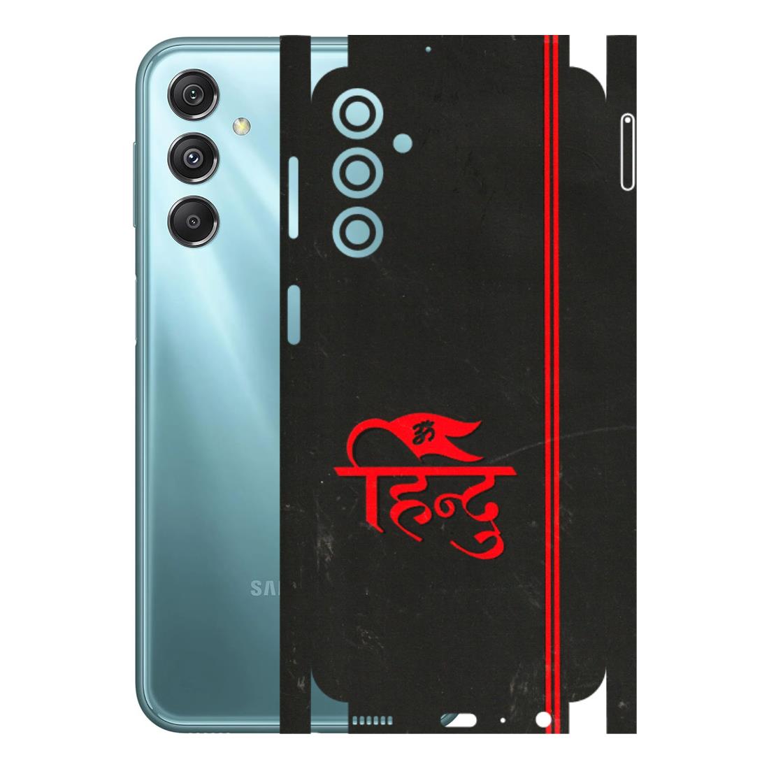 Samsung M/F/Note/Flip and C Phone Skins (All Models) - Hindu Black - 3D Embossed Finish (L-153) Samsung Galaxy M34 (5G)