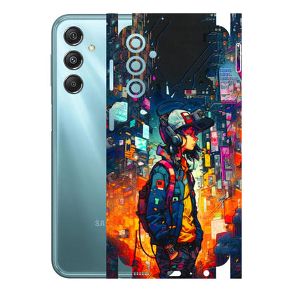 Samsung M/F/Note/Flip and C Phone Skins (All Models) - Street Anime Guy - 3D Embossed Finish (L-158) Samsung Galaxy M34 (5G)