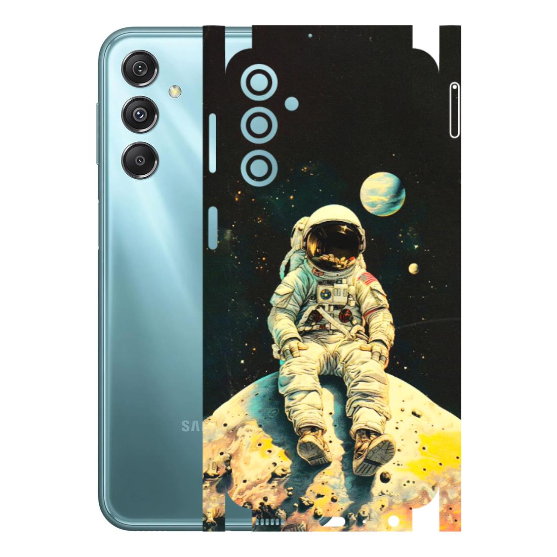 Samsung M/F/Note/Flip and C Phone Skins (All Models) - Astronaut in Space - 3D Embossed Finish (L-16) Samsung Galaxy M34 (5G)