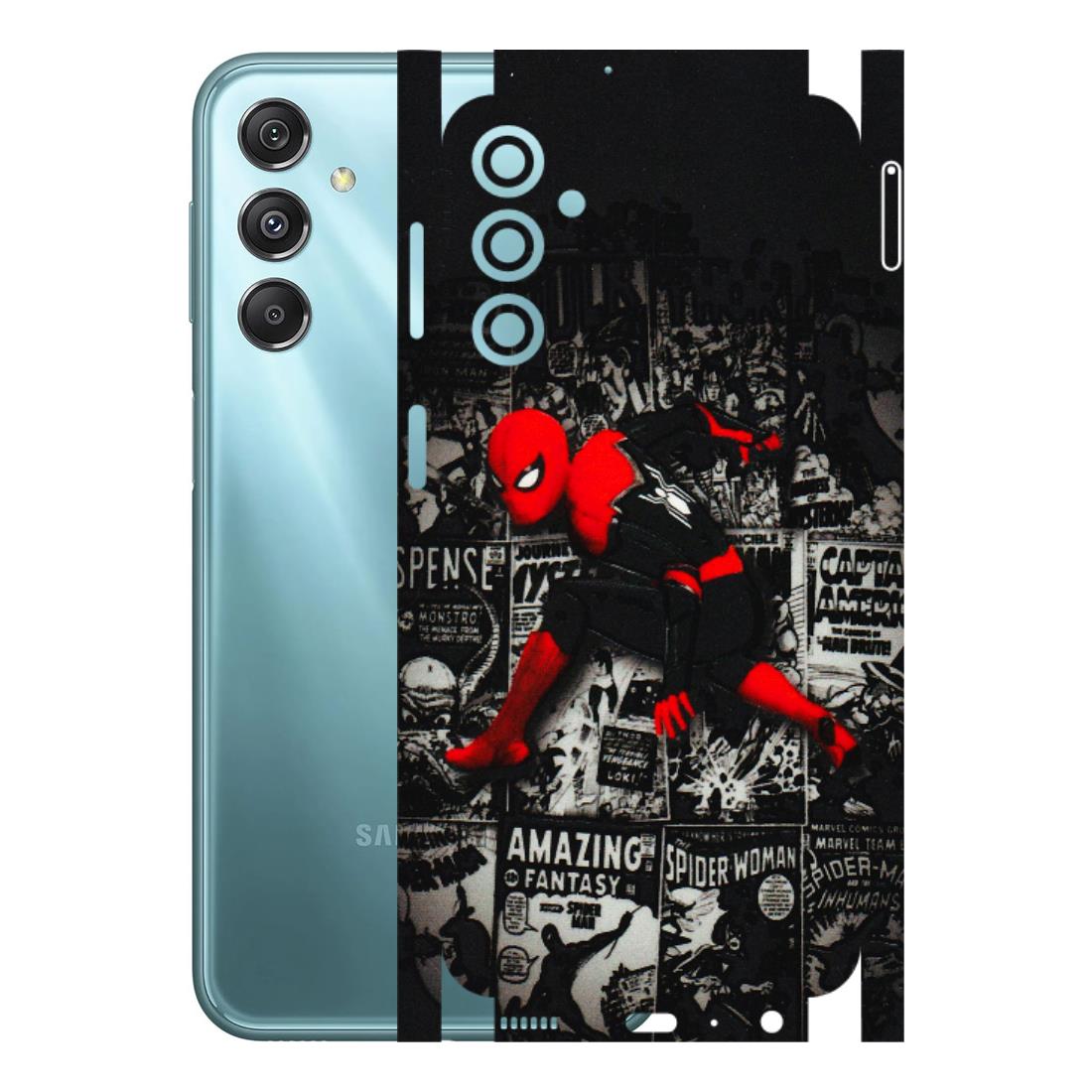 Samsung M/F/Note/Flip and C Phone Skins (All Models) - SpiderMan New - 3D Embossed Finish (L-162) Samsung Galaxy M34 (5G)