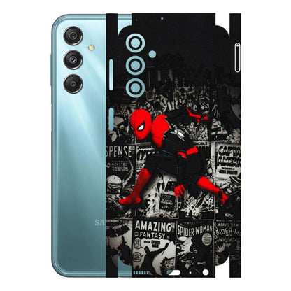 Samsung M/F/Note/Flip and C Phone Skins (All Models) - SpiderMan New - 3D Embossed Finish (L-162) Samsung Galaxy M34 (5G)