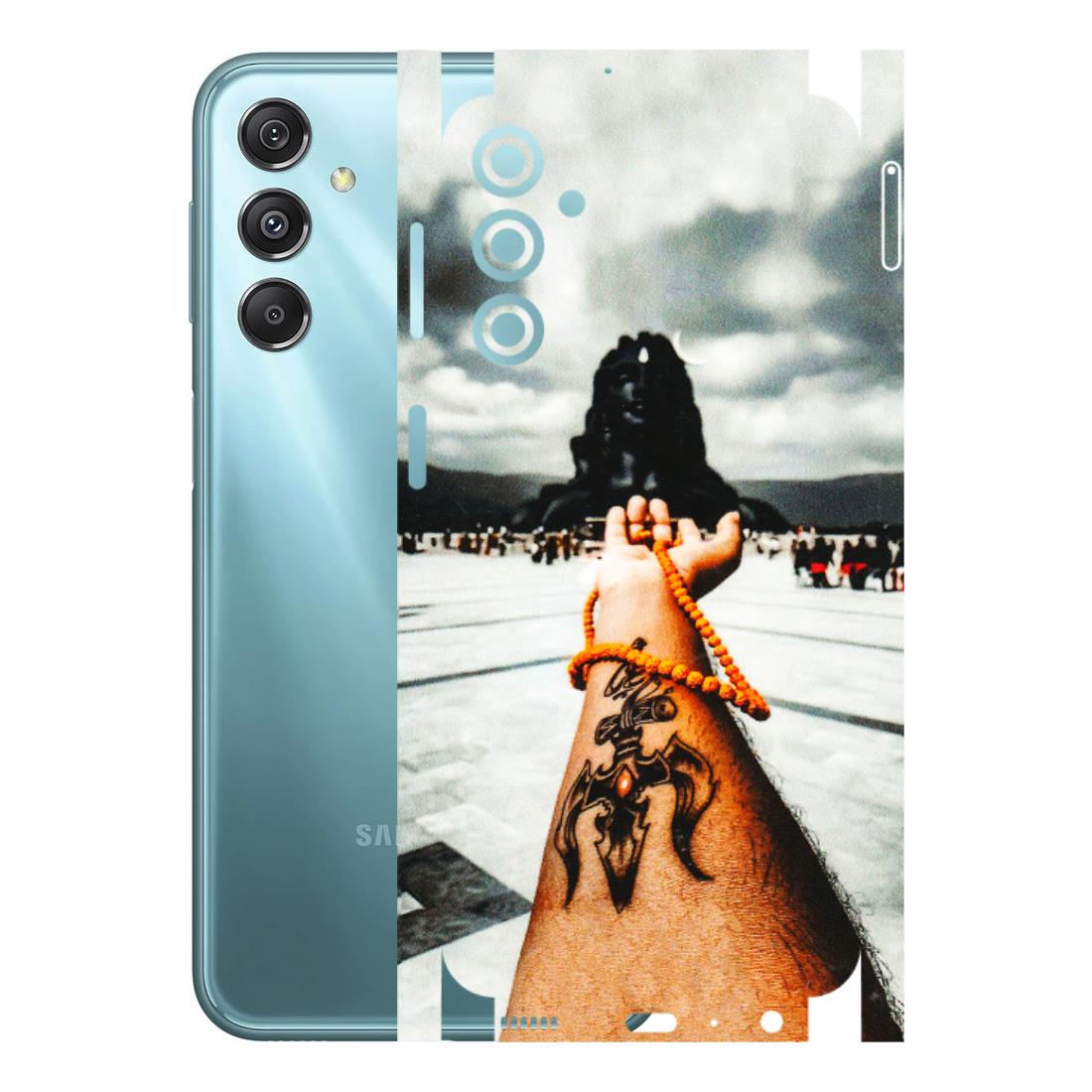 Samsung M/F/Note/Flip and C Phone Skins (All Models) - Jai Adiyogi Mahakaal - 3D Embossed Finish (L-164) Samsung Galaxy M34 (5G)