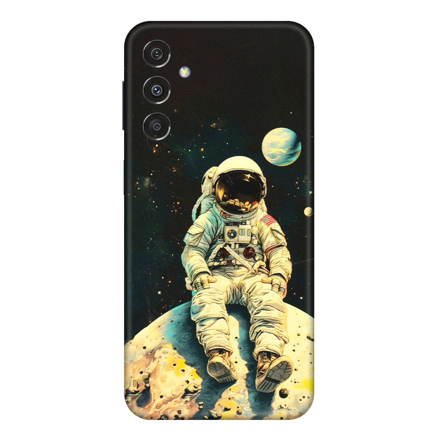 Samsung M/F/Note/Flip and C Phone Skins (All Models) - Astronaut in Space - 3D Embossed Finish (L-16) Samsung Galaxy M34 (5G)