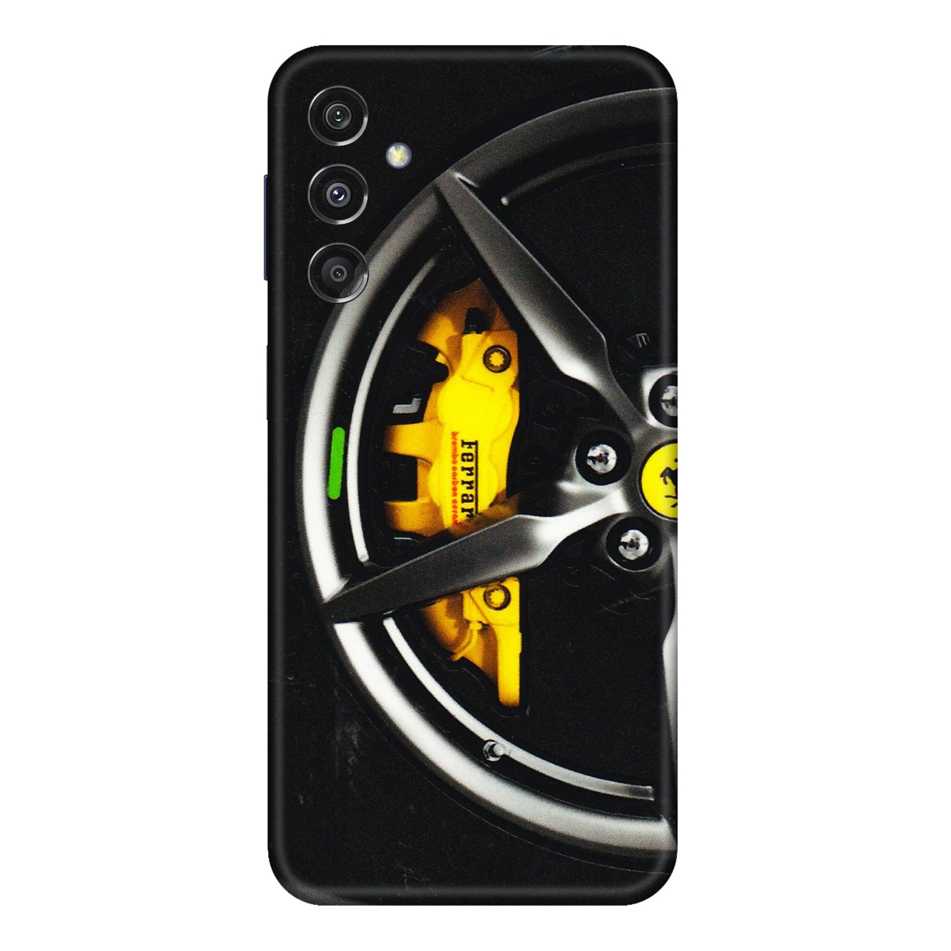 Samsung M/F/Note/Flip and C Phone Skins (All Models) - Ferrari Wheel Alloy - 3D Embossed Finish (L-173) Samsung Galaxy M34 (5G)
