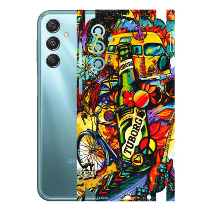 Samsung M/F/Note/Flip and C Phone Skins (All Models) - Cool Beer Bottle - 3D Embossed Finish (L-193) Samsung Galaxy M34 (5G)
