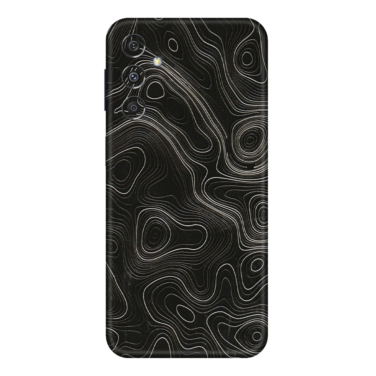 Samsung M/F/Note/Flip and C Phone Skins (All Models) - Black Swirl - 3D Embossed Finish (L-196) Samsung Galaxy M34 (5G)
