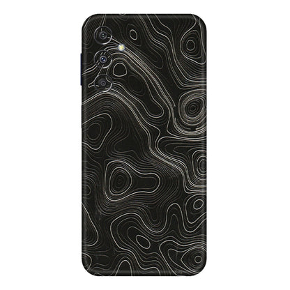 Samsung M/F/Note/Flip and C Phone Skins (All Models) - Black Swirl - 3D Embossed Finish (L-196) Samsung Galaxy M34 (5G)