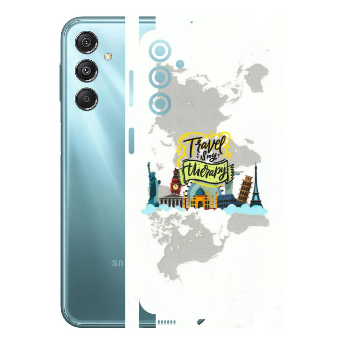 Samsung M/F/Note/Flip and C Phone Skins (All Models) - Travel Therapy - 3D Embossed Finish (L-199) Samsung Galaxy M34 (5G)